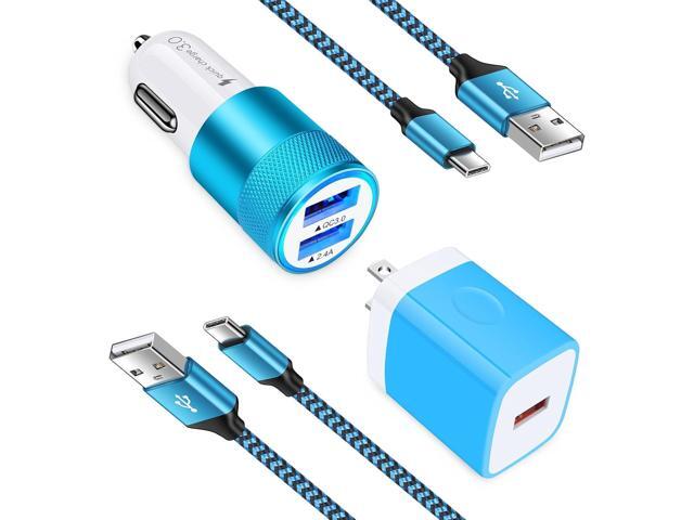 Quick Charge 3.0 Fast Phone Charger for Google Pixel 9, 9 Pro XL Fold, Samsung Galaxy A55 A35 A15 A53 5G A71 A51 A52 A42 A32 A12 A13 A14 A23 5G...