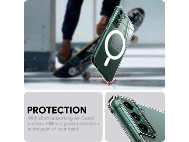 KIOMY Case for Samsung Galaxy S22+ 5G Shockproof Bumper Protective Cover with Airbags Corners Hybrid Design Hard PC Back with Flexible TPU Frame...