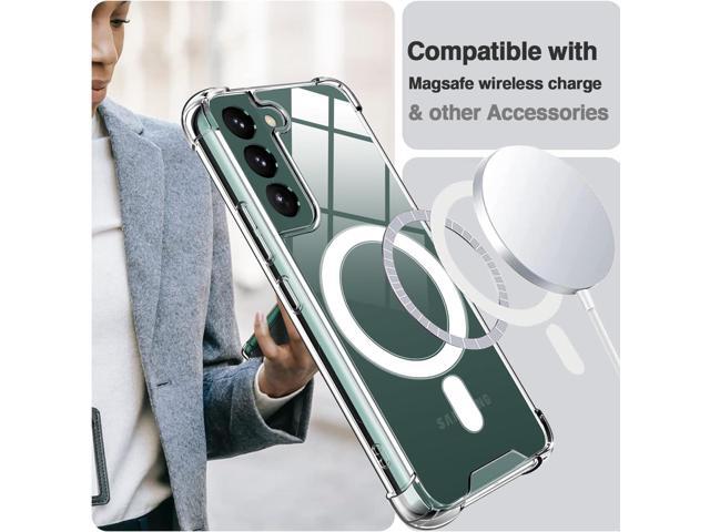 KIOMY Case for Samsung Galaxy S22+ 5G Shockproof Bumper Protective Cover with Airbags Corners Hybrid Design Hard PC Back with Flexible TPU Frame...