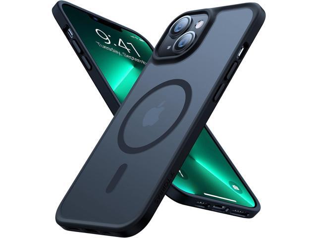 TORRAS Magnetic Shockproof for iPhone 15 Case iPhone 14 Case, 12FT Military Grade Drop Protection, Translucent Slim Protective Anti-Scratch, Black