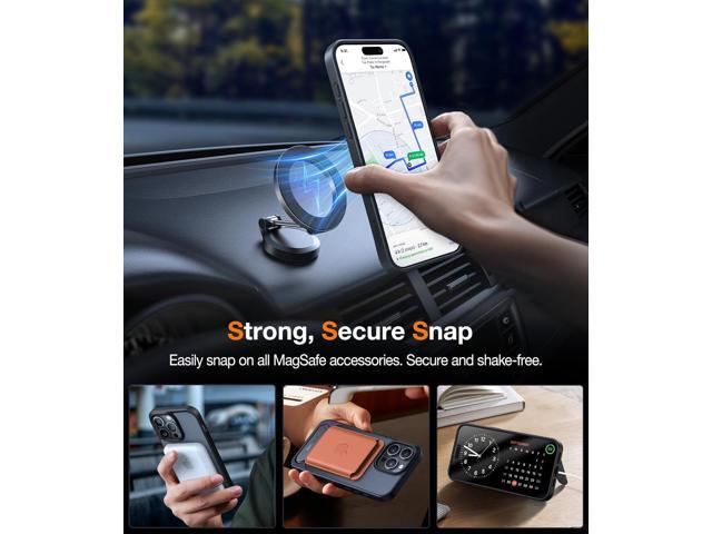 TORRAS Strong Magnetic & Seamless Stand for iPhone 15 Pro Max Case, Fit for MagSafe, Mil-Grade Drop Protection, Adjustable Kickstand Phone Case for...