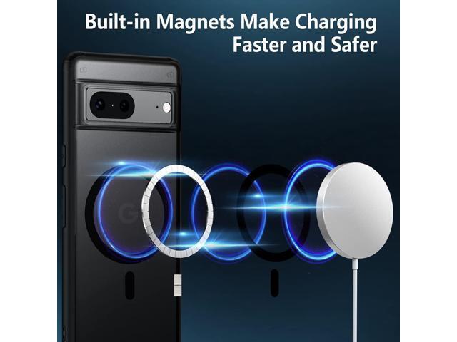 TIANNIUKE Magnetic Case for Google Pixel 7, Translucent Matte Anti-Fingerprint,Compatible with MagSafe,Slim Fit Shockproof Protective Phone Case...
