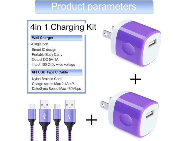 Fast Charging USB Type C Wall Charger for Samsung Galaxy Note 20 S25 S24 S23 S22 S21 S20 FE/Ultra 5G S10 A16 A35 A55 A15 A54 A14 A56,5V/1A Single...