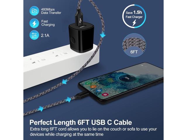 USB C Charger Block Google Pixel 8a 8 7a Fast Charger Android Phone Wall Plug Car Adapter C Type Charging Cable 6FT for Pixel 7 6 Pro 6a 5a 5XL 4a...