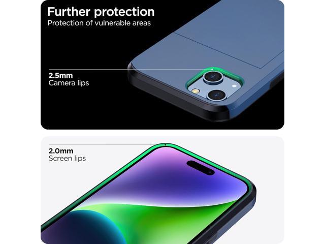 harusaki Compatible with Both iPhone 13/14 Case with Hidden Card Holder - Wireless Charging Compatible iPhone 13/14 Wallet Case for Men and Women...