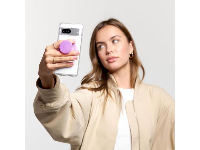 PopSockets Phone Grip with Expanding Kickstand, Compatible with MagSafe, Adapter Ring for MagSafe Included, Wireless Charging Compatible - Pink...