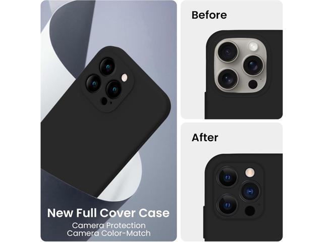 FireNova Designed for iPhone 15 Pro Case, Silicone Upgraded [Camera Protection] Phone Case with [2 Screen Protectors], Soft Anti-Scratch Microfiber...