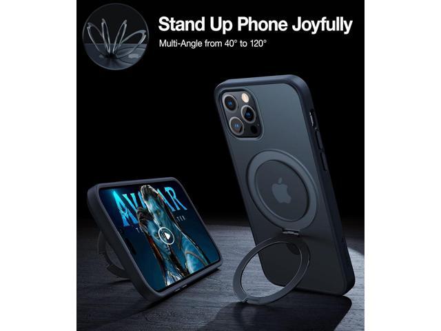 TORRAS Magnetic UPRO Ostand Designed for iPhone 12 Case iPhone 12 Pro Case, Compatible with Magsafe, iPhone 12 Phone Case with Stand, MIL Grade...