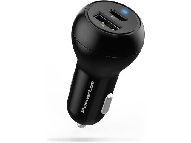 USB C Car Plug Fast Charging Adapter, 38W 2 Port Multi Port Car Charger, PD 20W & QC 18W Cigarette Lighter Adapter for iPhone 14/13/12, iPad...