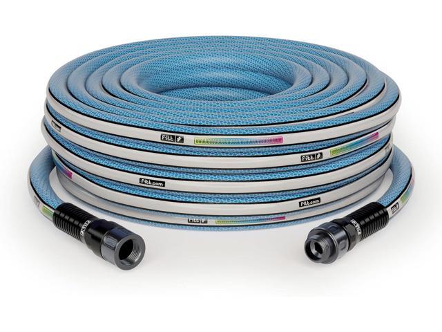 FITT Aquamaster 5/8' 50ft, high performance flexible Garden Hose for intensive Use. Kink-proof