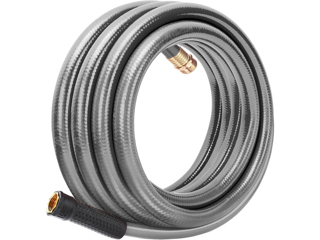 Worth Leader Garden Hose 3/4 in. x 25 ft. -No Kink, Flexible, Leakproof, Male/Female -Heavy Duty Durable 5 Layers PVC Rubber Lightweight Water Pipe...