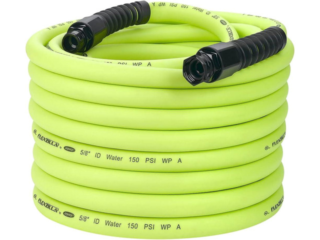 Flexzilla HFZWP5100 Pro Water Hose with Reusable Fittings 100 Feet All Weather Flexibility Leak Free Connections Won't Kink Under Pressure ...