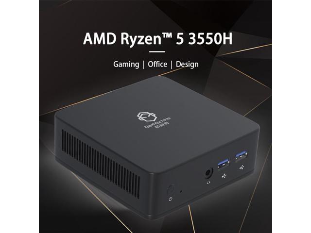 GenMachine Mini PC AMD Ryzen 5 3550H,16GB RAM 2TB M.2 NVMe SSD,AMD Radeon Vega 8 Graphics,2 x 4K Output, 1 x HDMI Ports,1 x DP Ports,4 x USB...