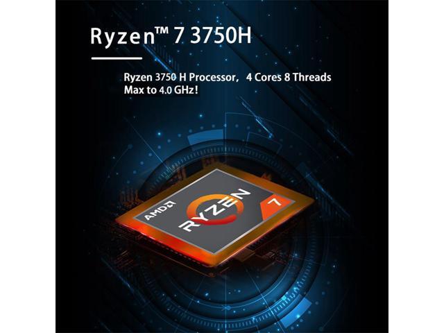 GenMachine Mini PC AMD Ryzen 7 3750H,without RAM & SSD M.2 NVMe,AMD Radeon RX Vega 10 Graphics,2 x 4K Output,1 x HDMI Ports,1 x DP Ports,4 x USB...