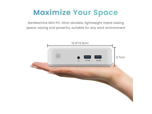 GenMachine Mini PC AMD Ryzen 5 3550H,16GB RAM 512GB M.2 NVMe SSD, AMD Radeon Vega 8 Graphics,2 x 4K Output, 1 x HDMI Ports,1 x DP Ports,4 x USB...