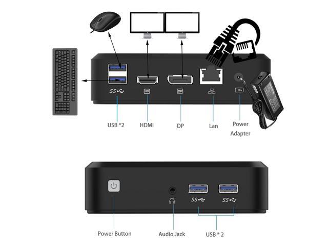 GenMachine Mini PC AMD Ryzen 3 2200U,8GB RAM 256GB M.2 NVMe SSD, AMD Radeon Vega 8 Graphics,2 x 4K Output, 1 x HDMI Ports,1 x DP Ports,4 x USB 3.0,...