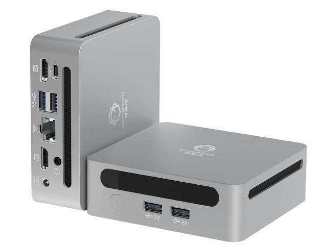 GenMachine Mini PC, AMD Ryzen 7 7735HS, 24GB LPDDR5 RAM, 512GB M.2 NVMe SSD, Windows 11 Pro, Radeon 680M, 4K HDMI, Wi-Fi6, BT5.2, 2.5G LAN Silent...