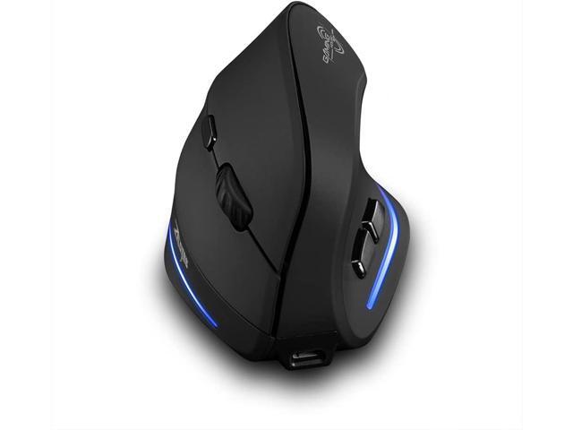 zelotes Rechargeable Wireless Mouse for Laptop,2400 DPI Vertical Ergonomic Mouse,USB Optical Mouse, Wireless Computer Mouse,Portable Mice for PC,Mac