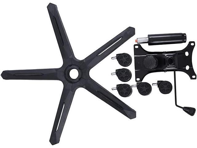 350 Pounds Heavy Duty Gaming Office Chair Replacement Base 28' Swivel Chairs Part with Bottom Plate Stand Cylinder and Casters