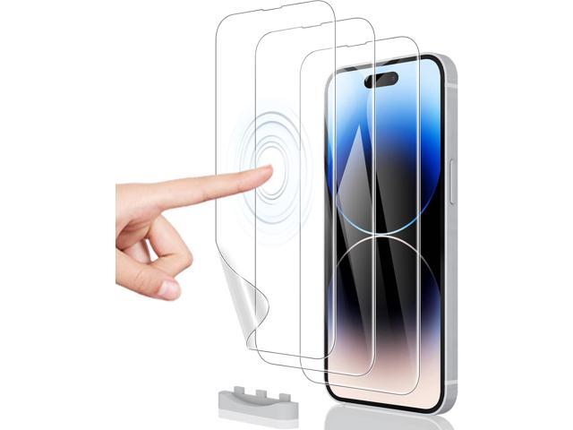 [3 Pack Hydrogel Film Screen Protector for iPhone 16e / iPhone 14 Pro/iPhone 14 / iPhone 13 Pro/iPhone 13 (6.1 inch), Soft TPU Transparent...