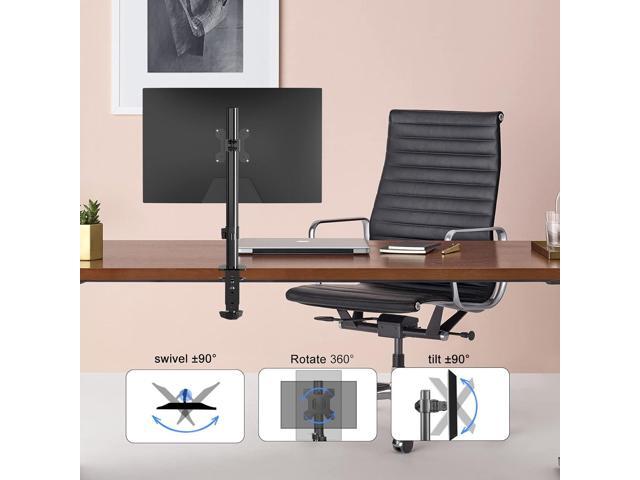 Pholiten Single Monitor Arm,Single Monitor Desk Mount,Adjustable Monitor Arm,Single Mount Holds Screen Up to 22lbs,Monitor Desk Mount,100x100 Vesa...