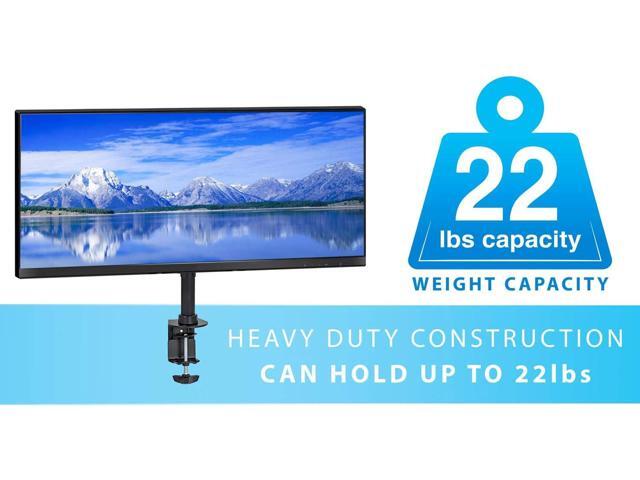 Mount-It! UltraWide Monitor Mount and TV Desk Mount Heavy-Duty Height and Tilt Adjustable Monitor Stand for Screens up to 42' VESA 75x75mm ...