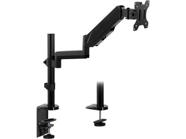 Mount-It! Single Monitor Arm Mount Desk Stand Full Motion Height Adjustable Articulating Gas Spring Arm Fits 19 21 24 27 29 30 32 Inch VESA...