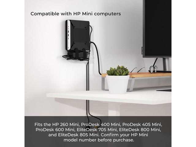 HumanCentric VESA Mount Compatible with HP Desktop Mini, HP ProDesk Mini, HP EliteDesk Mini, Replaces Dual VESA Sleeve for Mini Desktops v3, Mount...