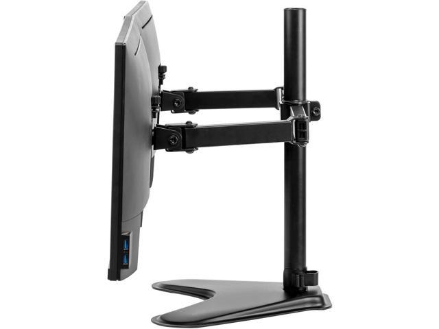 Fellowes 8043701 Professional Series Free Standing Computer Monitor Stand for 2 Monitors with Horizontal Monitor Arms, 27 Inch Monitor Capacity