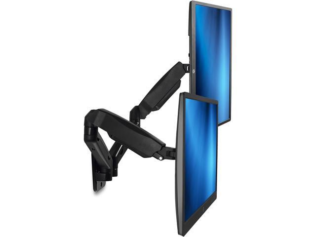 Mount-It! Dual Monitor Wall Mount - 2 Monitor Wall Mount Arms - Full Motion Adjustable Computer Monitor Wall Mount with Articulating Arms for up to...