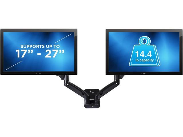 Mount-It! Dual Monitor Wall Mount - 2 Monitor Wall Mount Arms - Full Motion Adjustable Computer Monitor Wall Mount with Articulating Arms for up to...