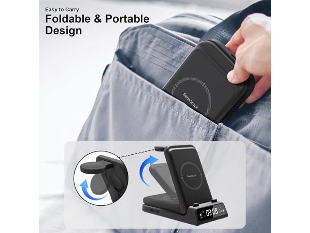 Charging Station for S24 Ultra, Wireless Charger for Galaxy S24+/S24/S23 Ultra/S23/S22/Note 20, Galaxy Watch 6/6 Classic/5/5 Pro/4, Galaxy Buds 2...