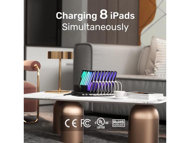 Unitek USB Charging Station for Multiple Devices, Charger Organizer Stand Dock with Dividers, Quick Charge 3.0 Compatible for Smartphone, Tablet,...