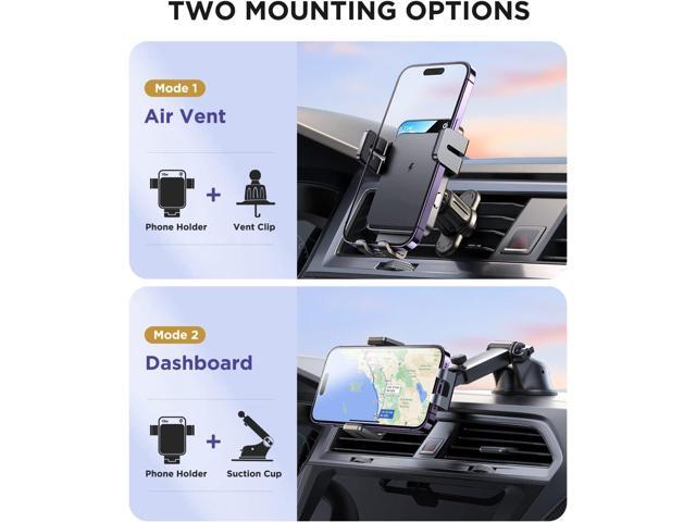 JOYROOM Wireless Car Charger,15W Qi Fast Charging Car Charger Phone Holder Mount, Auto-Clamping Alignment Windshield Dashboard Air Vent Cell Phone...