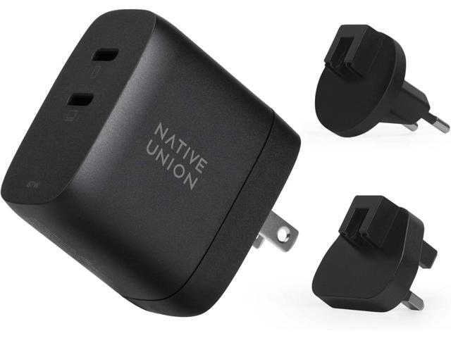 Native Union Fast GaN Charger PD 67W Ultra-Compact Multi-Device Power Delivery Enabled USB-C Charger Up to 67W for MacBook Pro, iPads, iPhones,...