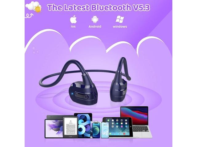 Golvery Open Ear Kids Headphones, Wireless Bluetooth 5.3 Headset for Phone/Kindle/Tablet, Safer Hearing Protection Children Earphones, Built-in...