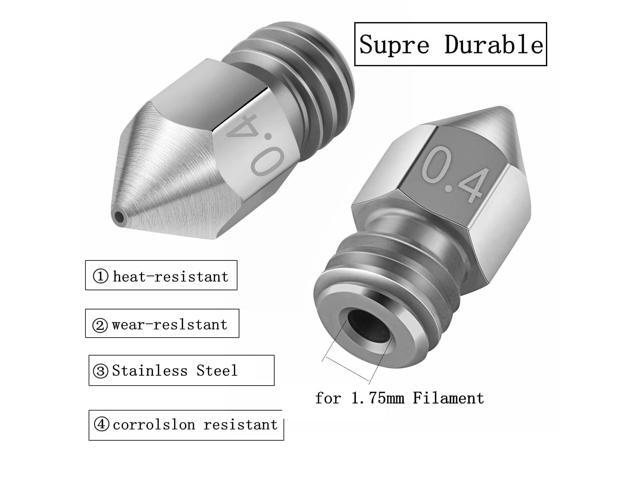 32PCS Nozzles 3D Printer nozzles Mk8 Nozzle, Stainless Steel, Brass,Compatible with Ender 3/Ender 3 Pro Nozzle/Ender 3 Neo/Ender 3 Max/Ender 5...