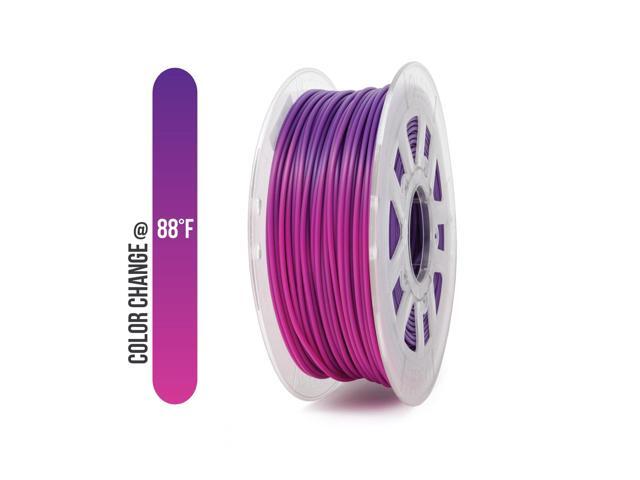 Gizmo Dorks 3mm (2.85mm) PLA Filament 1kg / 2.2lb for 3D Printers, Color Change Purple to Pink