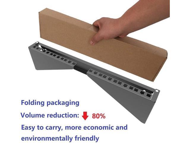 4U Folding 19 Inches Cold Rolled Steel Wall Mountable Simple Vertical Rack and Networking Euipment Rack Including Hardware for Assembly (4U100)