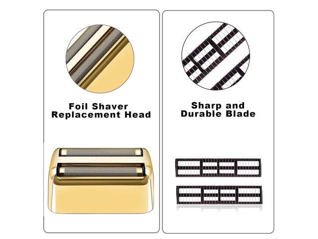 Replacment Foil and Cutter for Babyliss Pro MetalFX Double Foil Shavers Head2 Count,Gold