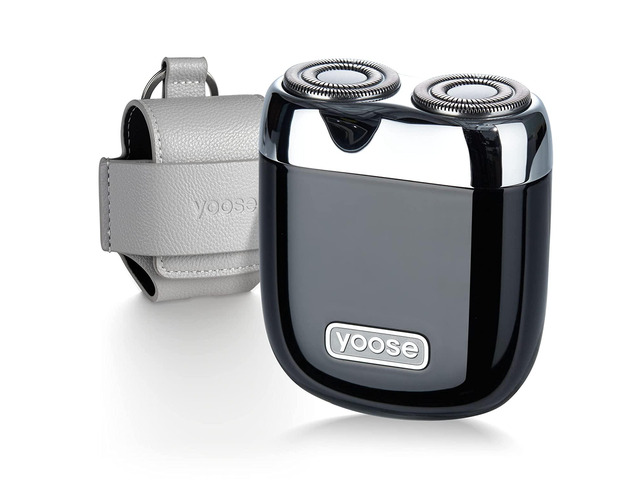 yoose Mini Rotary Shaver, Electric Razor for Men, Alloy Body & Magnetic Shaving Head, Close Shave, IPX7 Waterproof, USB C Rechargeable, Cordless...