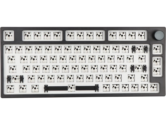 EPOMAKER TH80 Pro 75% 80 Keys Hot Swap Bluetooth 5.0/2.4GHz/Wired Mechanical Keyboard PCB Mounting Plate Kit with Dampener Foams, South-Facing...