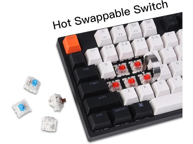 Keychron C2 Full Size Wired Mechanical Keyboard for Mac, Hot-swappable, Gateron G Pro Red Switch, White Backlight, 104 Keys ABS keycaps Gaming...