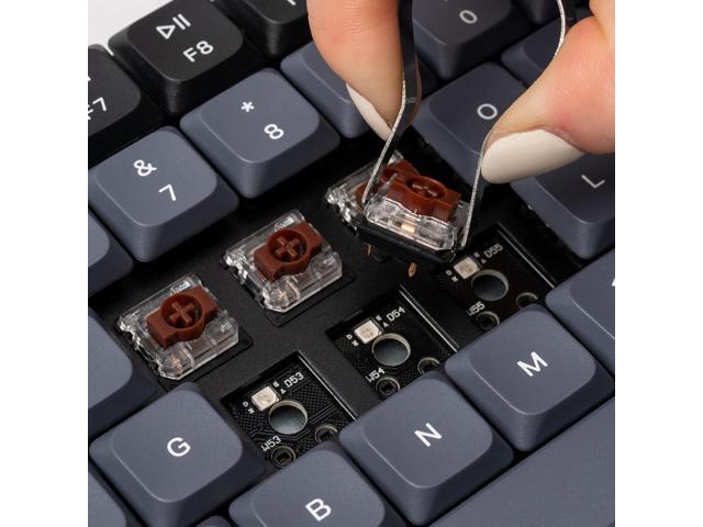 Keychron K3 Pro Wireless Custom Mechanical Keyboard, 75% Layout QMK/VIA Programmable Bluetooth/Wired RGB Ultra-Slim with Hot-swappable Gateron...