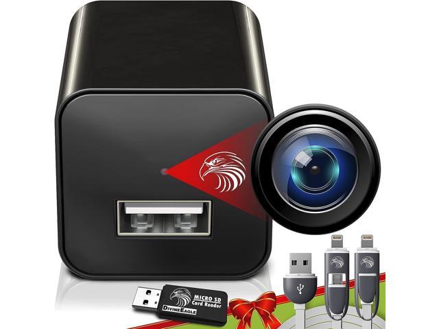 Spy Camera Charger Hidden Camera Mini Spy Camera 1080p USB Charger Camera Hidden Spy Camera Hidden Nanny Cam Hidden Spy Cam for Spying...