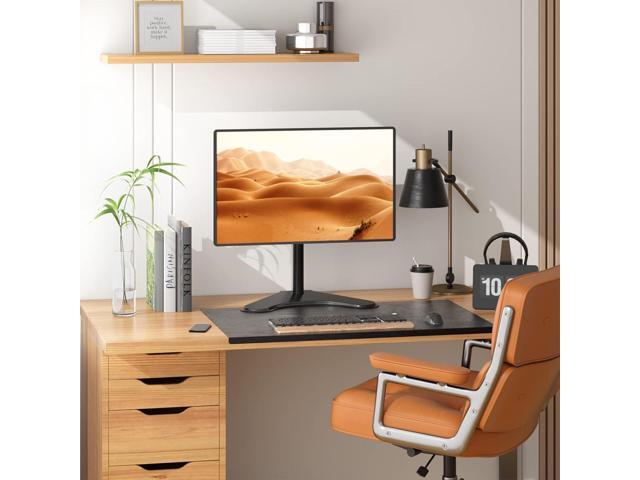 WALI Single Monitor Stand, Adjustable Monitor Stand for One Screen up to 32inch, Universal Freestanding Monitor Stand for hp acer lg Monitor with...