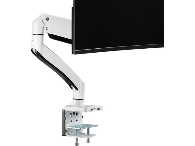 AVLT Single 17'-49' Monitor Arm Desk Mount fits One Flat/Curved/Ultrawide Monitor Full Motion Height Swivel Tilt Rotation Adjustable Monitor Arm -...
