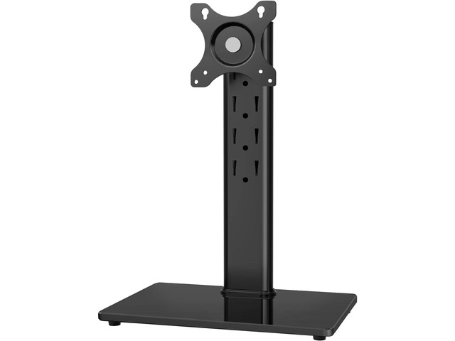 TAVR Furniture Single Monitor Stand VESA Mount for 13-32 Inch Screens, Free-Standing Monitor Riser with Swivel Tilt Rotation Height Adjustable,...