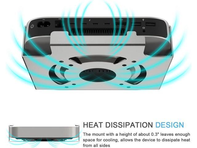 IFCASE Mac Mini M2 Mount, Heat Dissipation Design Anti-Scratch Behind Monitor, Under Desk, Wall Mount Stand for Mac Mini 2011 to 2023 M2 Pro,...