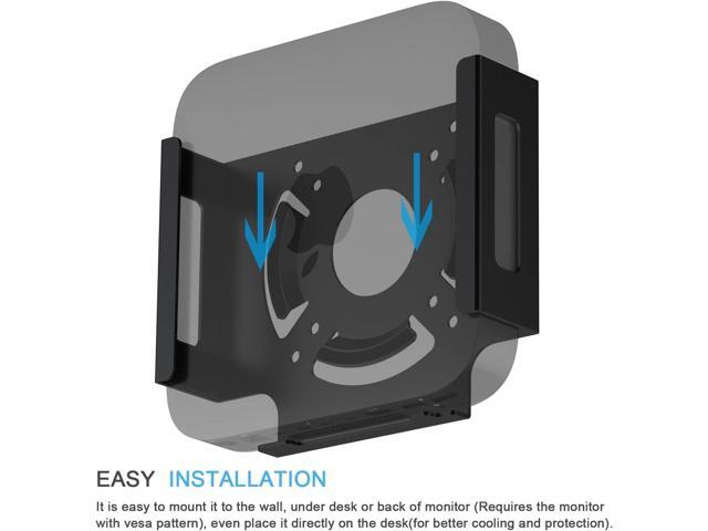 IFCASE Mac Mini M2 Mount, Heat Dissipation Design Anti-Scratch Behind Monitor, Under Desk, Wall Mount Stand for Mac Mini 2011 to 2023 M2 Pro,...